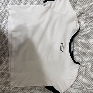 white and black vans shirt